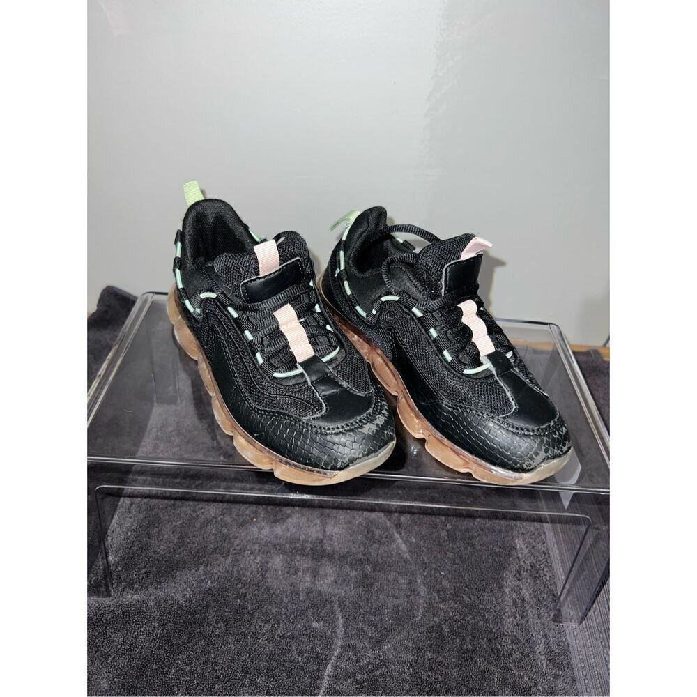 Link Girls' Crystal Dream Sneakers - black/pink (3.5Y)